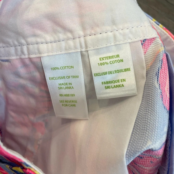 Lilly Pulitzer Walsh Short Party Purple Dahlia Size 0 - Picture 6 of 10